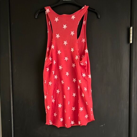 Alternative Red and Blue Sleeveless Tank Top - Picture 3 of 4